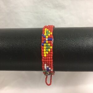 Beautiful Red Beaded Bracelet